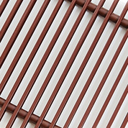 Решетка поперечная алюминиевая Techno шириной 150 мм, длина 900мм(цвет коричневый ral 8017 )
