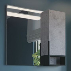 Зеркальный шкаф Comforty Франкфурт-90 00-00006504 90 см (белый бетон)
