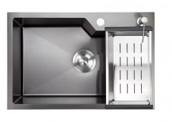 Кухонная мойка Santrek Aqua D6045NB 600*450 мм (чёрный)