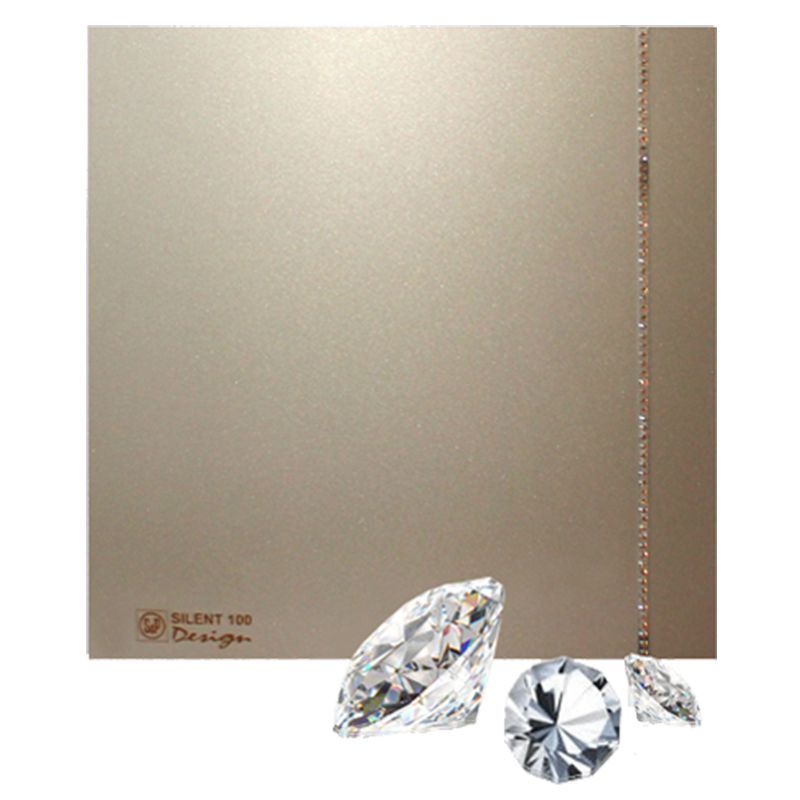 Накладной вентилятор Soler Palau SILENT-100 CZ CHAMPAGNE DESIGN SWAROVSKI (шампань)