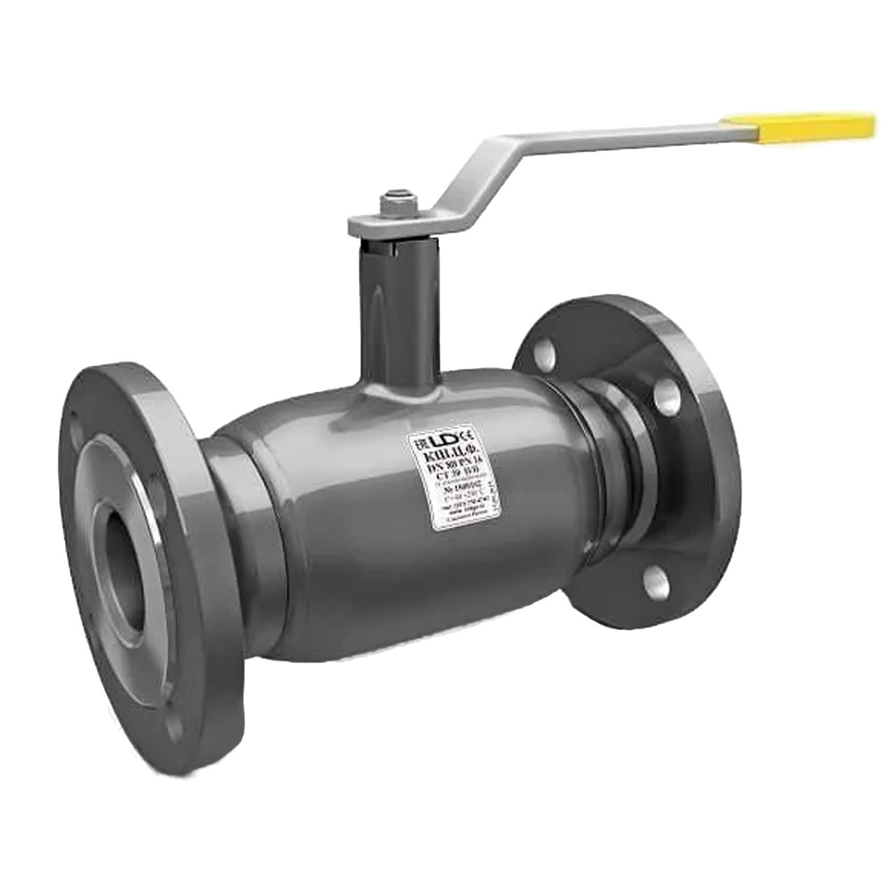 Кран шаровой стальной фланцевый LD Ду25 Ру16 полнопроходной