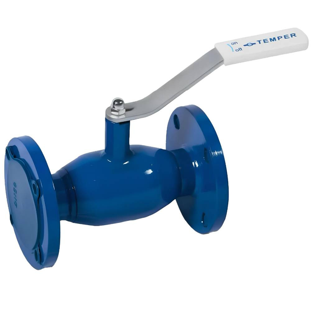 Кран шаровый TEMPER DN25 PN40 с/проходной фланцевый, 28320025