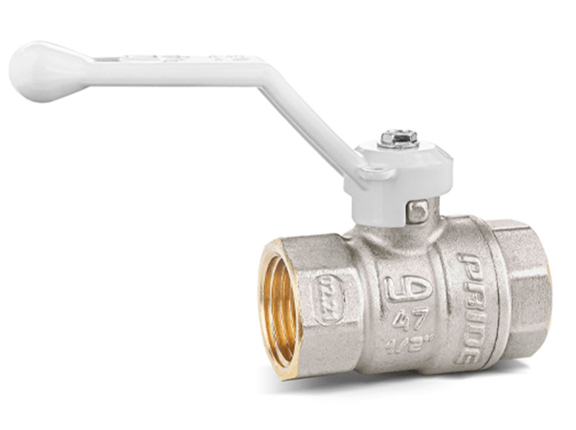 Кран шаровой латунный LD Pride 47.25.B-B.Р (White) Ду 25 Ру 40 вн-вн, (рычаг)