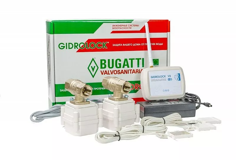 Система защиты от протечек Gidrоlock WI-FI BUGATTI 1/2 (36201021)