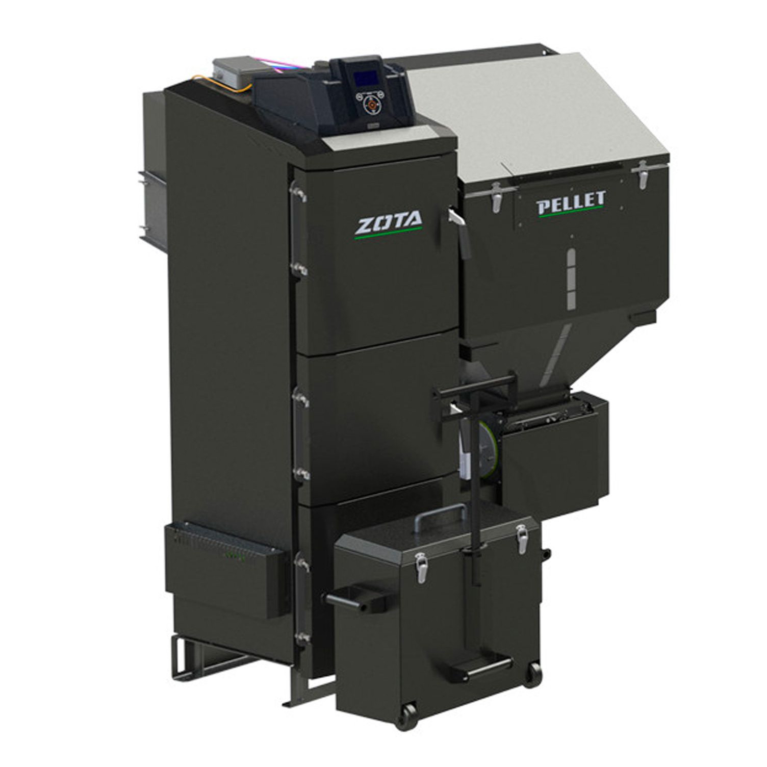 Котел пеллетный ZOTA Pellet Black 21кВт 2R-300 автоматический. комплект