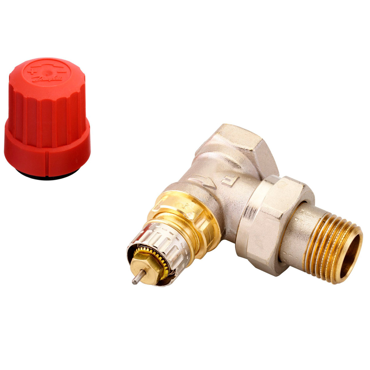 Клапан термостатический DANFOSS RTR-N, DN 15, прямой, никелированный