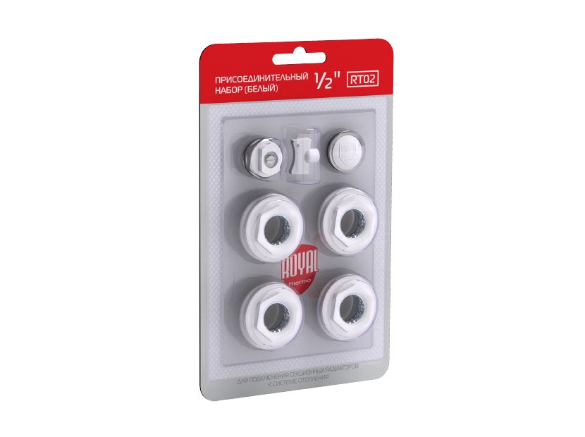 Набор присоединительный Royal Thermo 1/2'' white