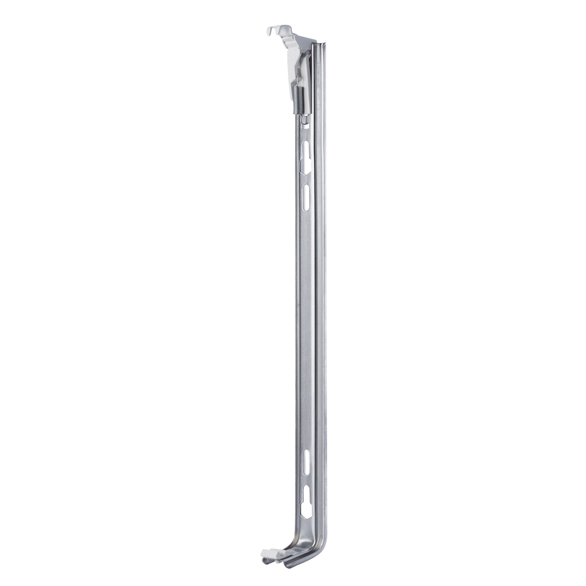 Кронштейн настенный рельсовый h500 RAL9016