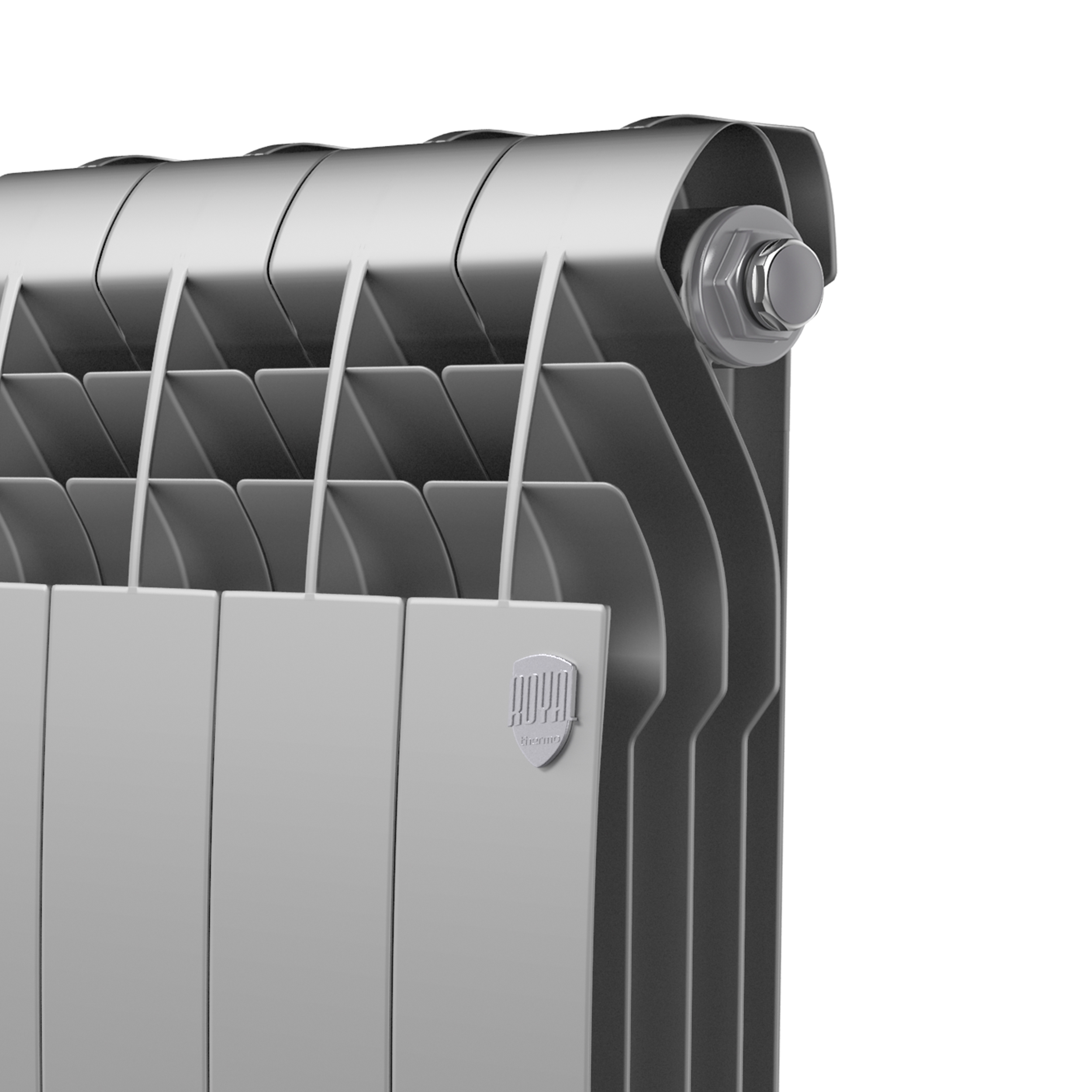 Радиатор Royal Thermo BiLiner 350 /Silver Satin - 8 секц.