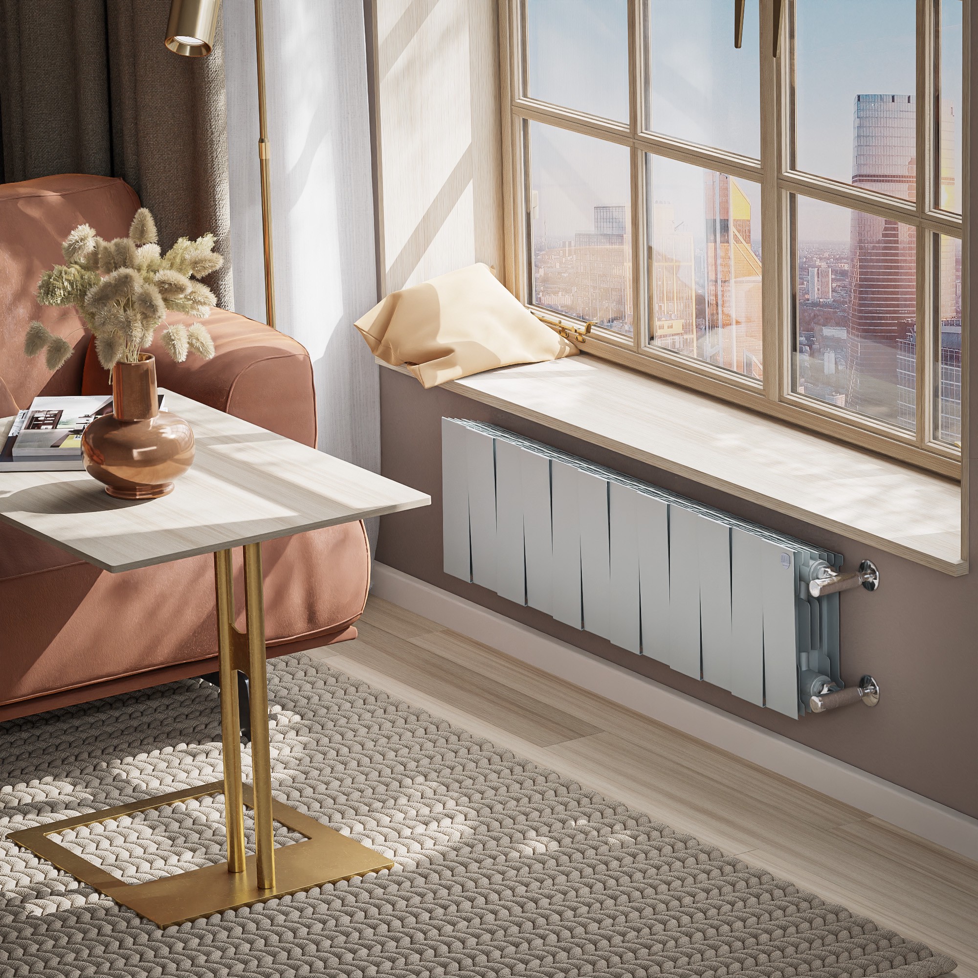 Радиатор Royal Thermo PianoForte 200 /Silver Satin - 12 секц.