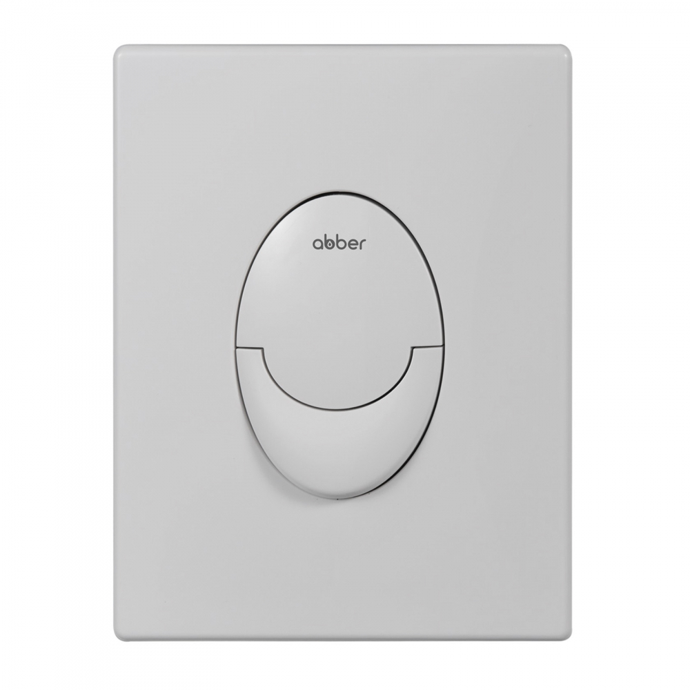 Кнопка смыва Abber AC0125MW (белый матовый)