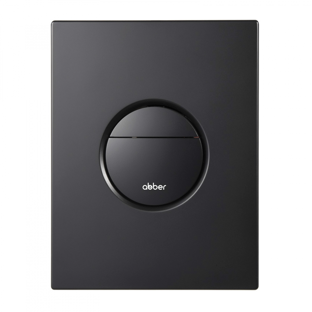 Кнопка смыва Abber AC0126MB (чёрный матовый)