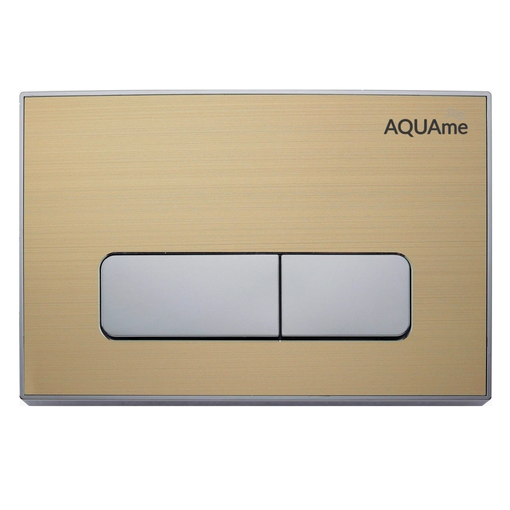 Кнопка смыва AQUAme AQM4105G (золотой/хром)