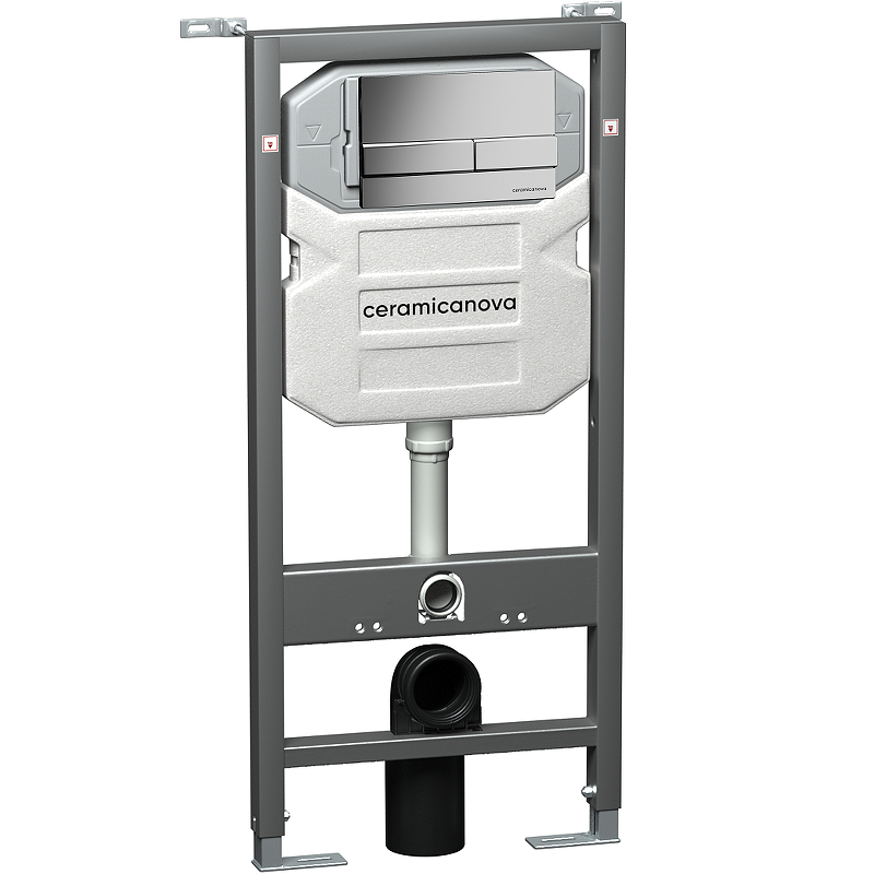 Инсталляция для подвесного унитаза Ceramica Nova Envision CN1002M (цвет клавиши хром матовый)