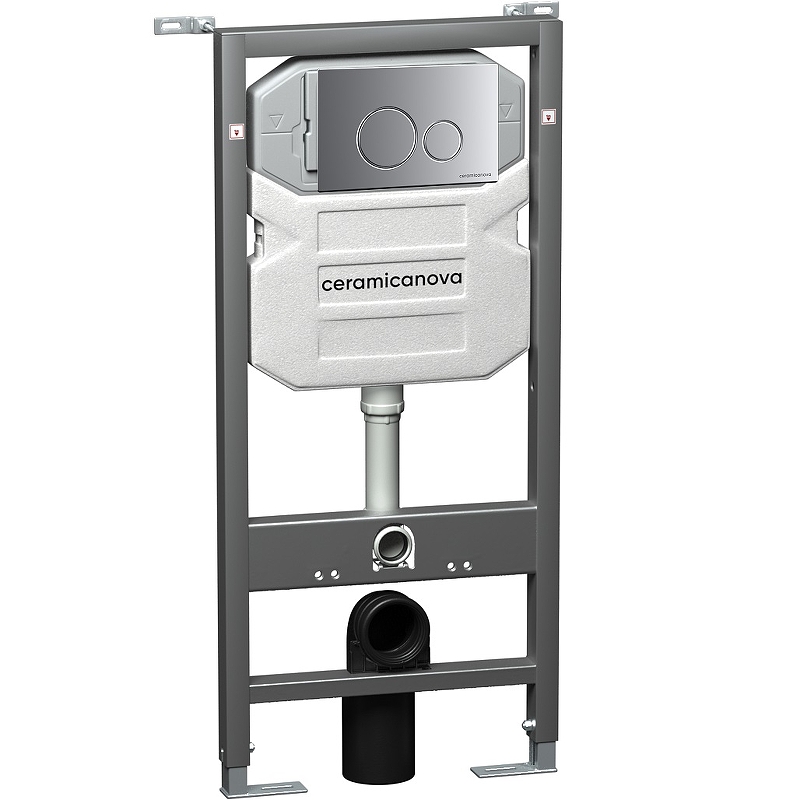 Инсталляция для подвесного унитаза Ceramica Nova Envision CN1001M (цвет клавиши хром матовый)