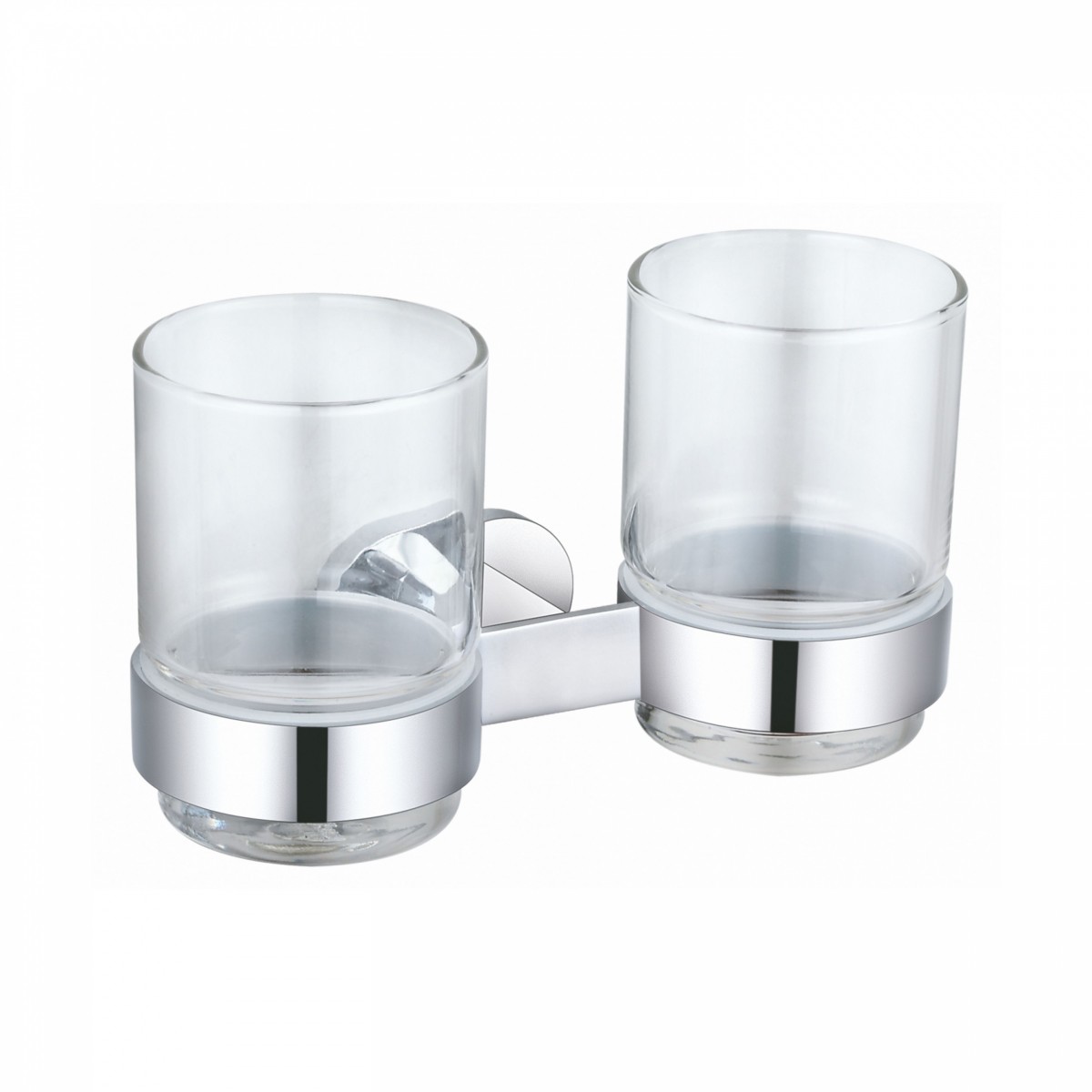 Стакан для ванной комнаты Wonzon&Woghand First WW-8428 (стекло матовое/хром) настенный