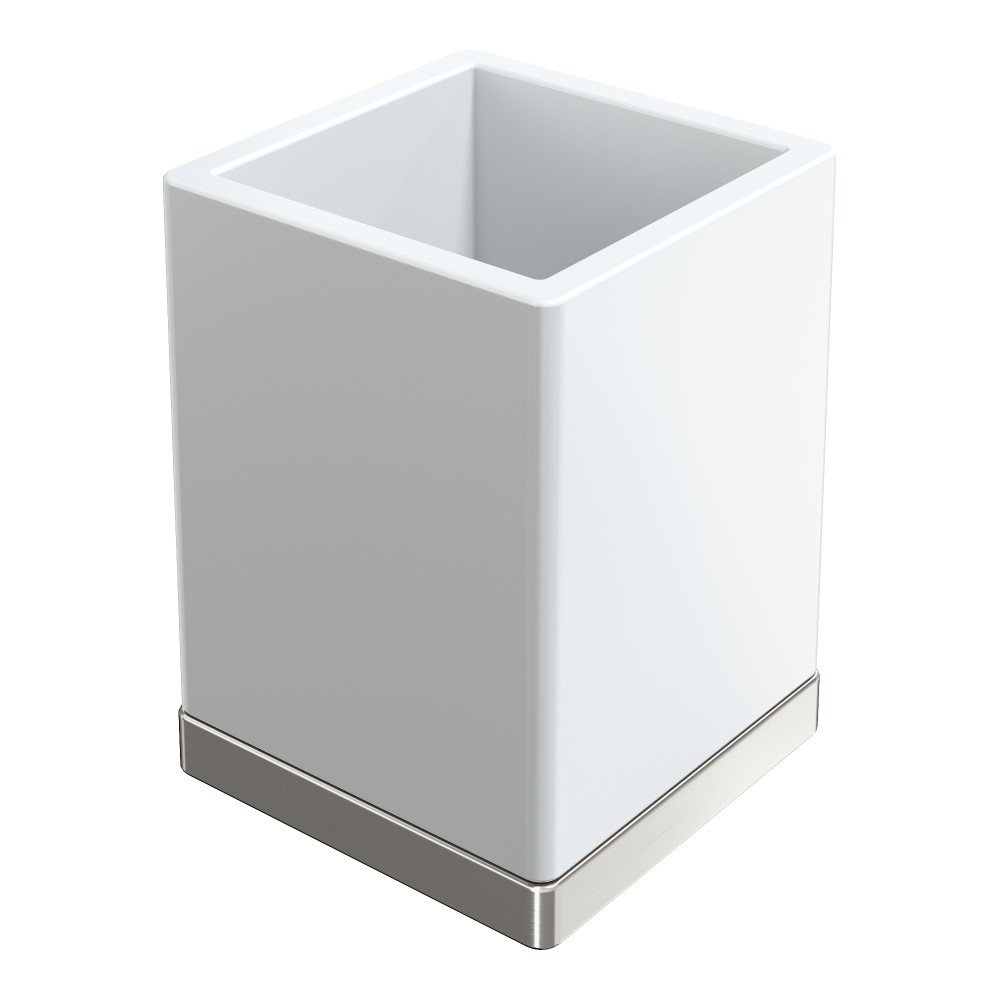 Стакан для ванной комнаты Boheme Qubic 10961-NB (никель)