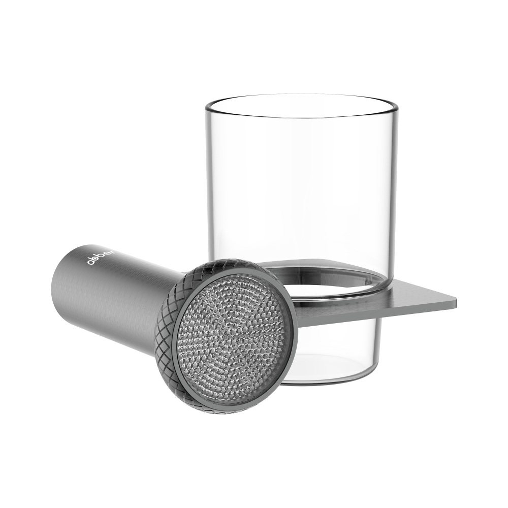Стакан для ванной комнаты Abber Glanz AA1H60GM (оружейная сталь)