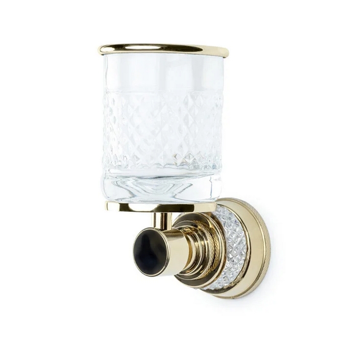 Стакан для ванной комнаты Boheme Aura 10244-G (золото) настенный