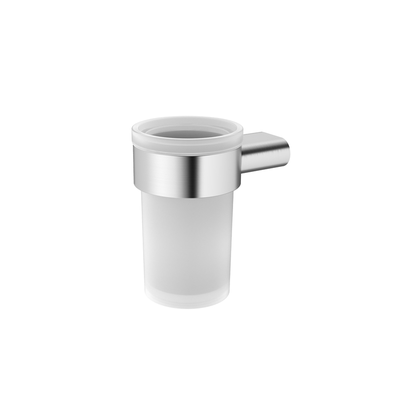 Стакан для ванной комнаты IDDIS Petite PETSSSGi45 (хром матовый/стекло матовое)