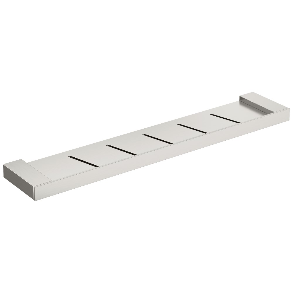 Полка для ванной комнаты Boheme Qubic 10736-NB (никель)