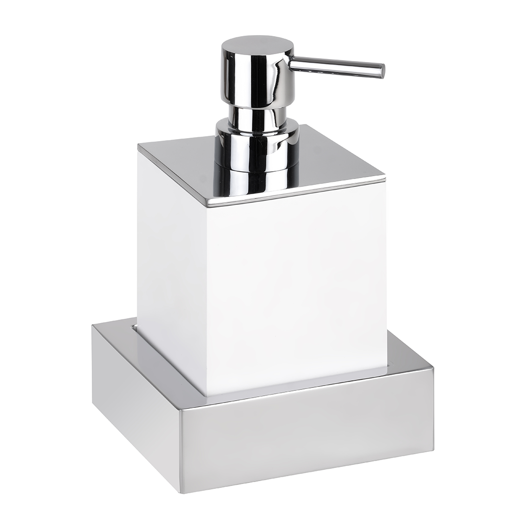 Дозатор Bemeta Gamma 145509012 (белый матовый/хром) настенный