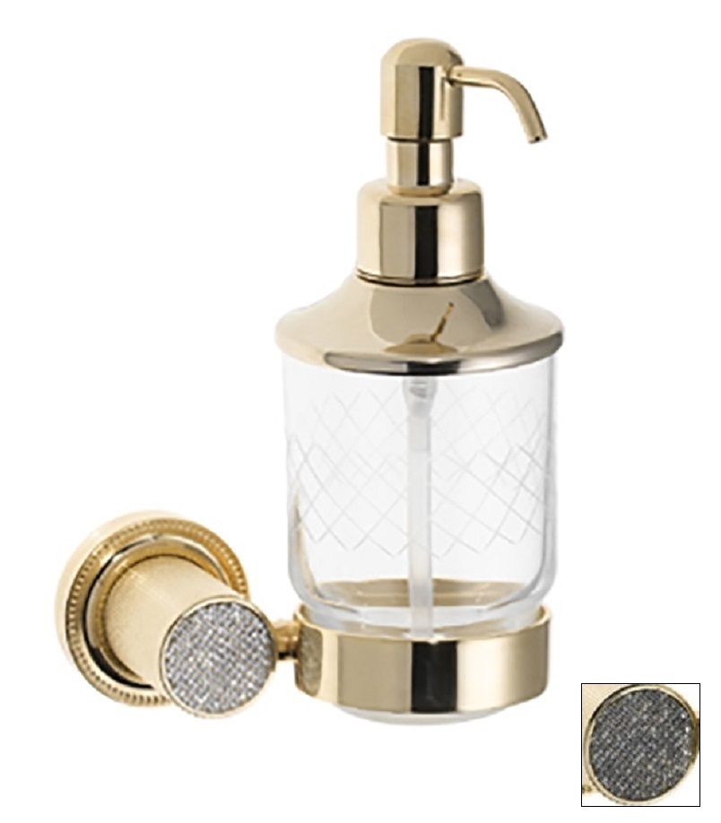 Дозатор Boheme Royale Cristal 10932-G-B (золото)