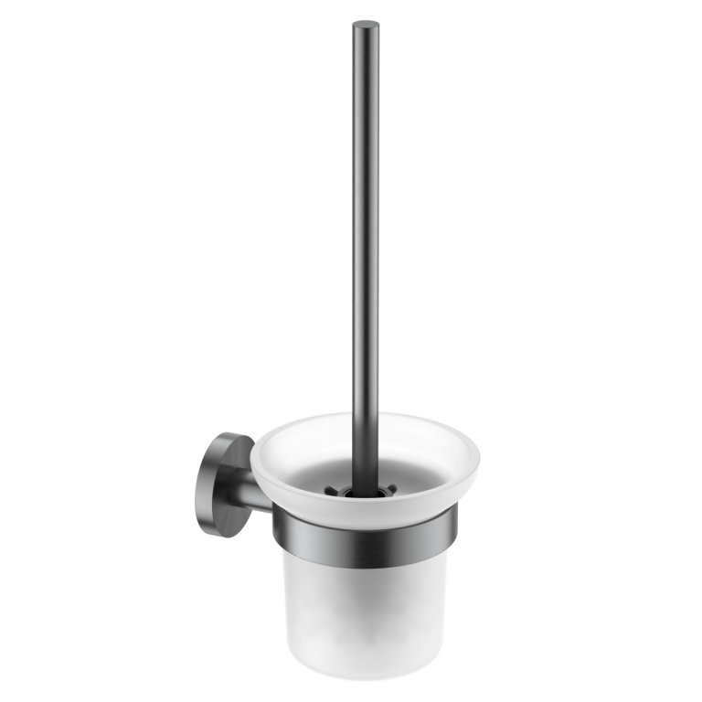 Ершик AQUAme Tivoli AQM7214GM (оружейная сталь/стекло матовое) настенный