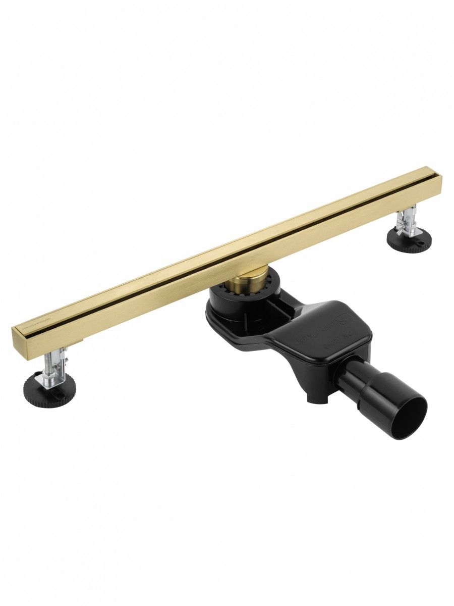 Душевой трап Wonzon & Woghand WW-65406M-BG 600 мм (брашированное золото)