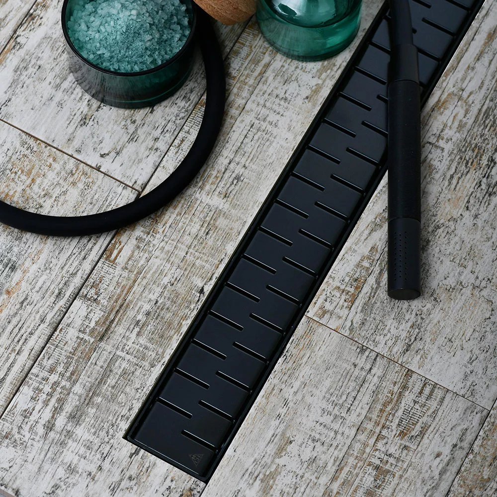 Душевой трап Veconi Medium V850MB 850 мм (чёрный матовый)