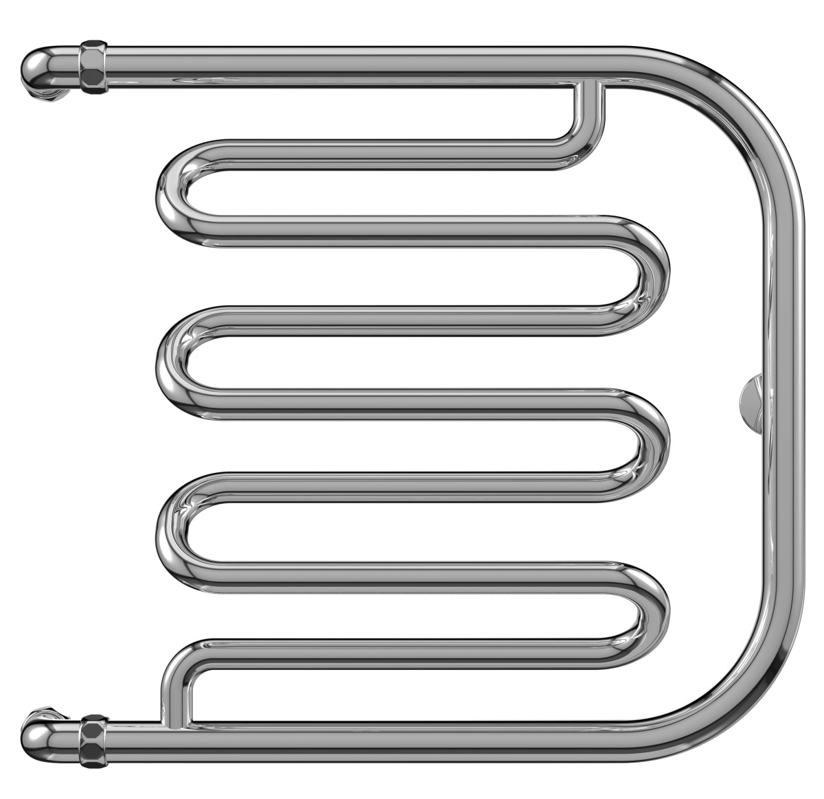 Водяной полотенцесушитель Terminus Фокстрот-Лиана 500*500 (хром)