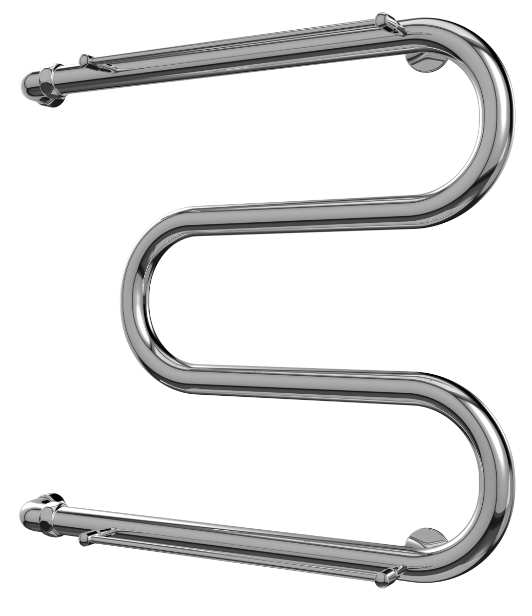 Водяной полотенцесушитель Terminus 500*500 (хром) с полкой