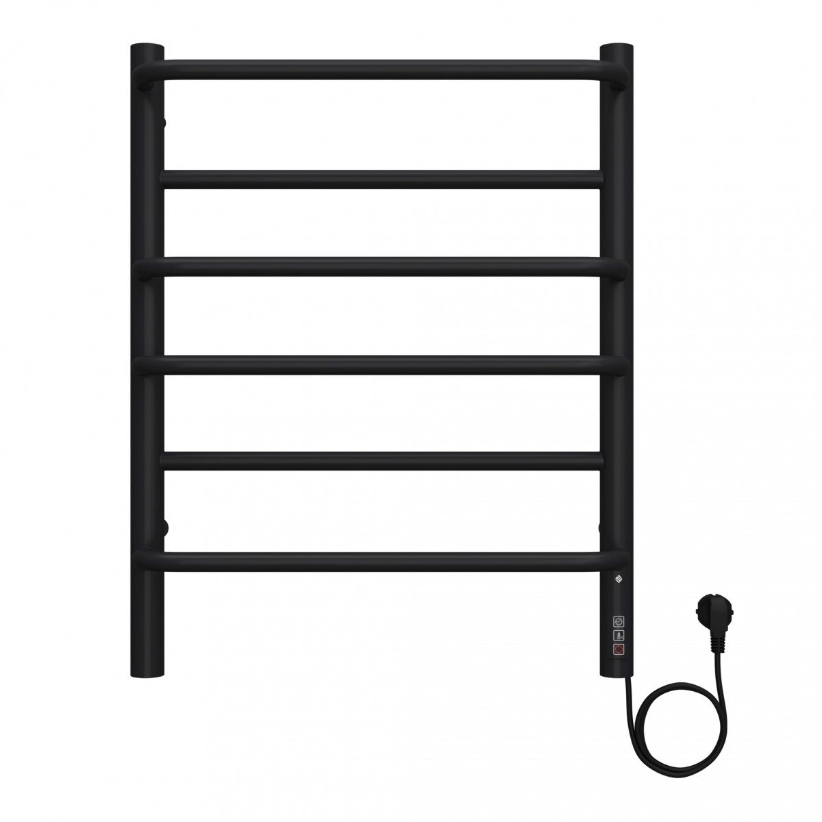 Электрический полотенцесушитель Terminus Евромикс П6 450*600 мм (чёрный матовый)