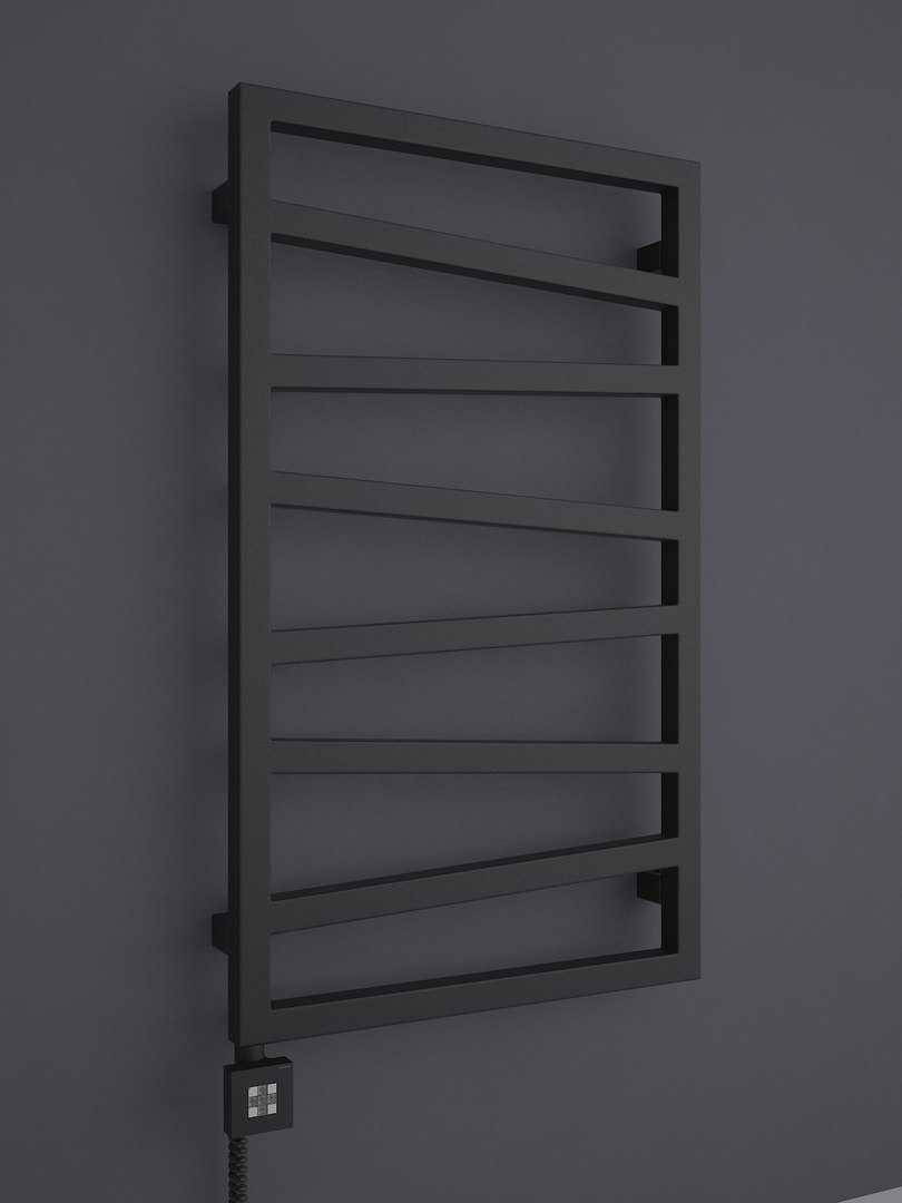 Электрический полотенцесушитель Terma Zigzag 835*500 мм (черный матовый)