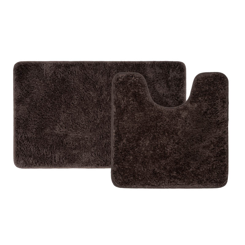 Набор ковриков для ванной IDDIS Base BSET08Mi13  50*80/50*50 см (темно-коричневый)