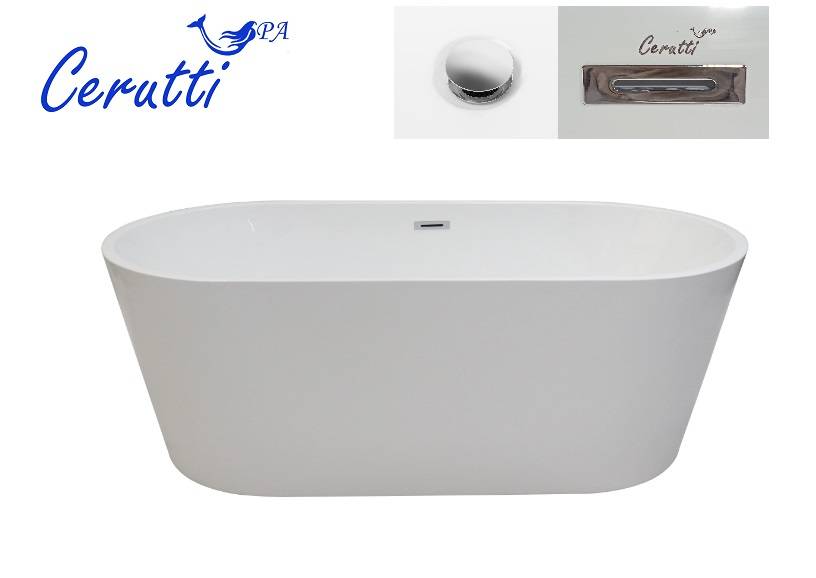 Ванна акриловая Cerutti SPA Resia CT10866 160*75 см (белый)