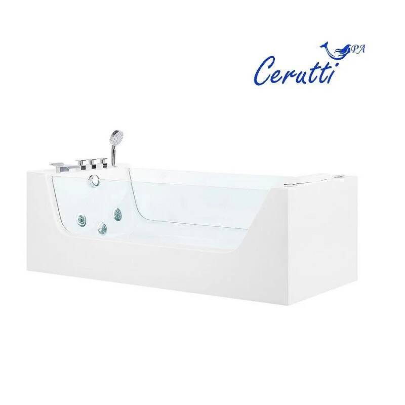 Ванна акриловая Cerutti SPA C-453A 180*80 см (белый) с гидромассажем