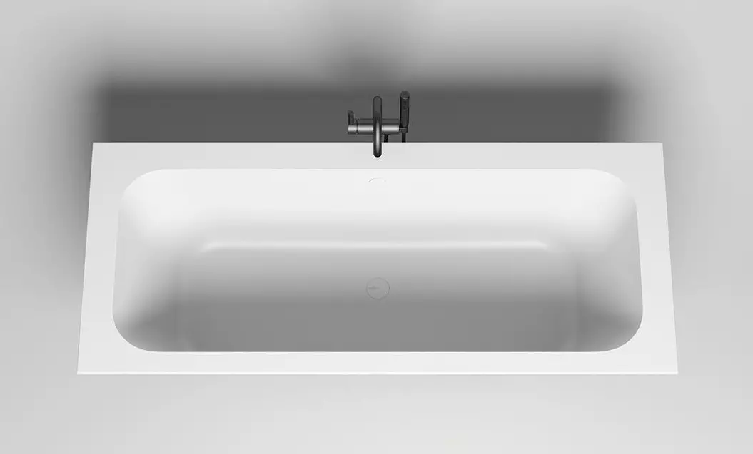 Ванна из литьевого мрамора Salini Orlanda Axis S-Sense 190*80 см (белый матовый)