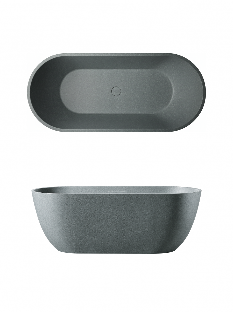 Ванна из искусственного камня Altrobagno Bruna ALTROBAGNOBruna090202GraniteGray 170*75 см (серый гранит)