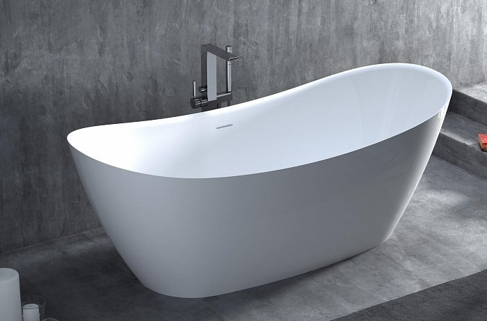 Ванна из литьевого мрамора Salini Noemi S-Sense 185*78 см (белый)