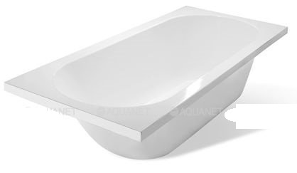 Ванна из искусственного камня Aquanet Lotos Stone 332894 180*80 см (белый)