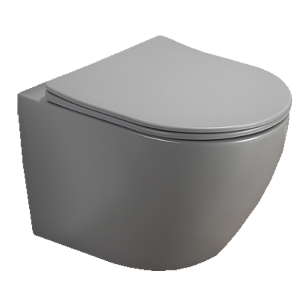 Подвесной унитаз Azario Grado AZ-0046 SP MH безободковый (светло-серый)