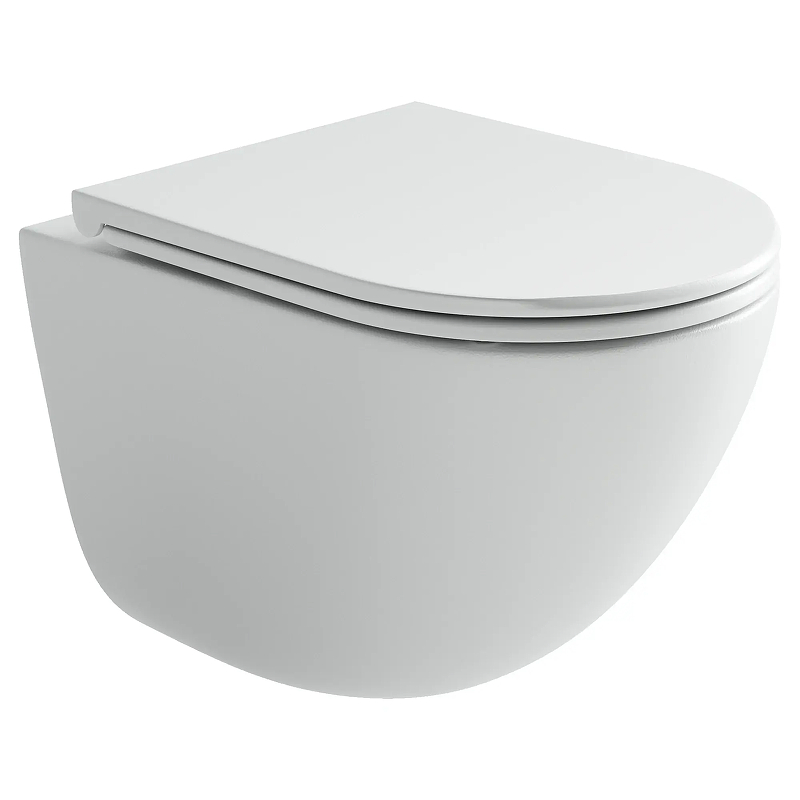 Подвесной унитаз Ceramica Nova Vogue CN4008TMW безободковый (белый матовый) смыв торнадо
