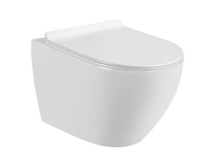 Подвесной унитаз Ceramalux CL2196 -1 безободковый (белый)