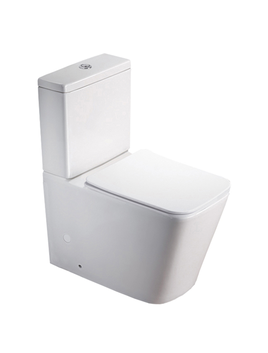 Унитаз-компакт SantiLine SL-5017 безободковый (белый)