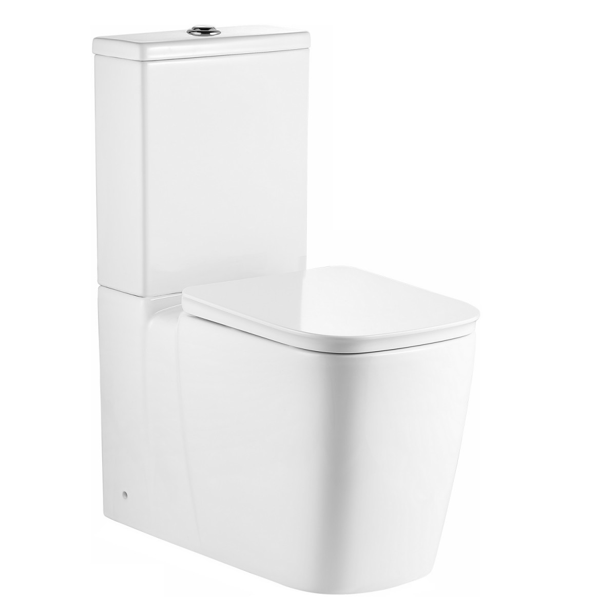 Унитаз-компакт Black&White Gravity 7770WX безободковый (белый) смыв торнадо