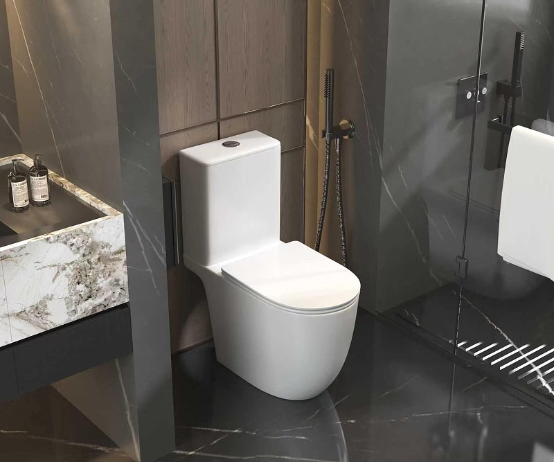 Унитаз-компакт AQUAme AQM1007PRO безободковый (белый) смыв торнадо