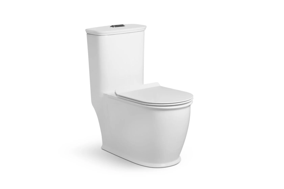 Напольный унитаз SantiLine SL-5019 безободковый (белый)
