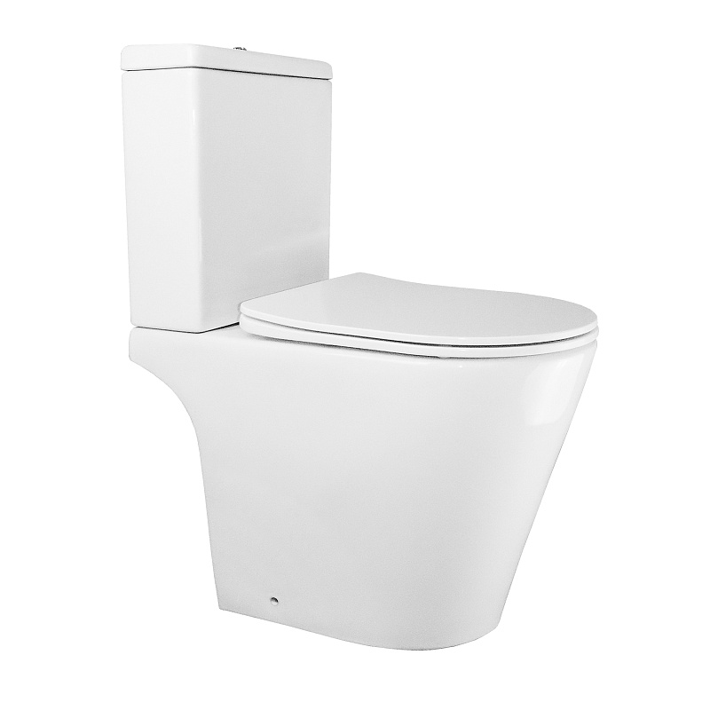 Унитаз-компакт Azario Flin AZ-1363C безободковый (белый)