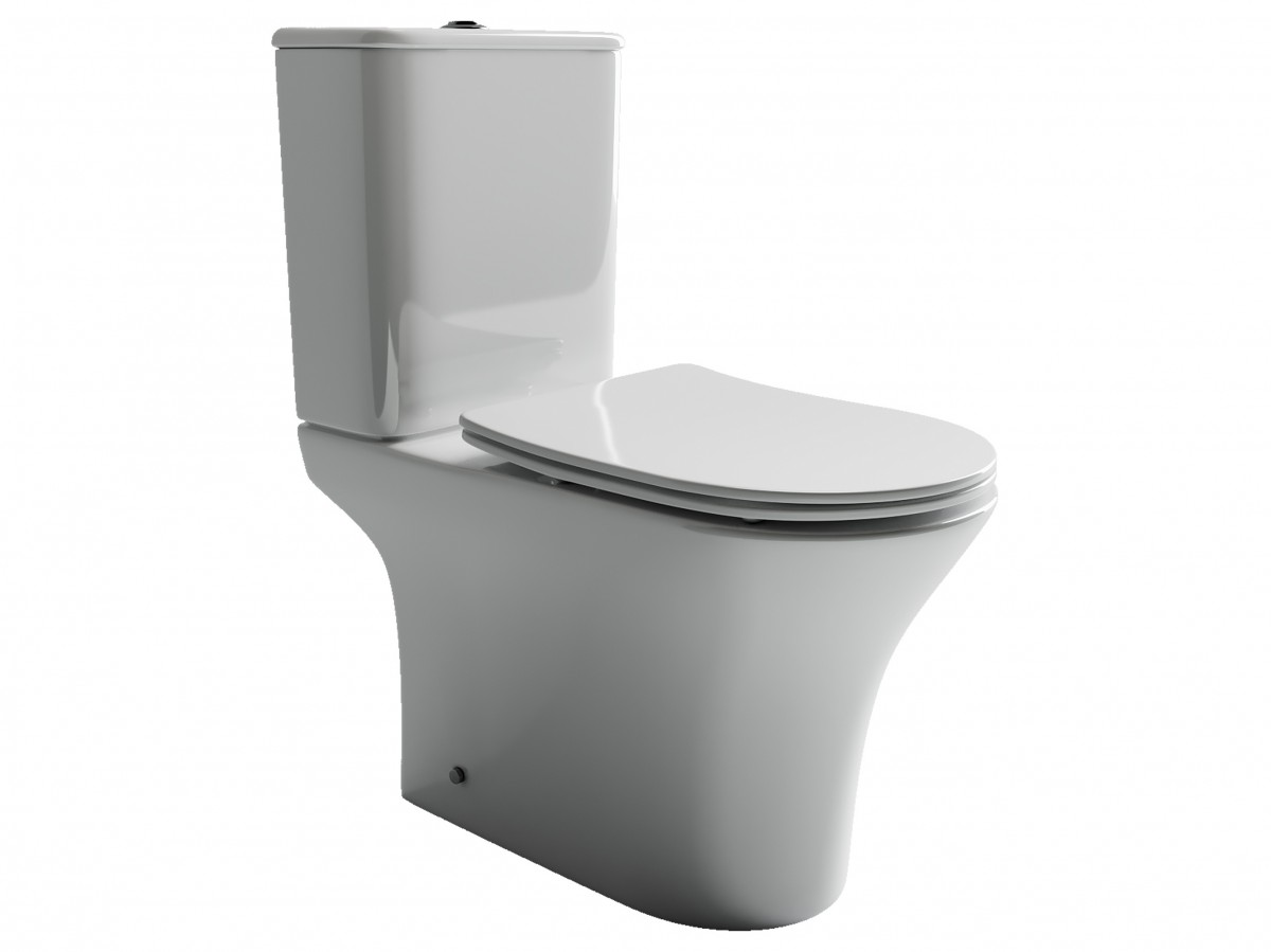 Унитаз-компакт Ceramica Nova Fortuna CN9001 безободковый (белый)